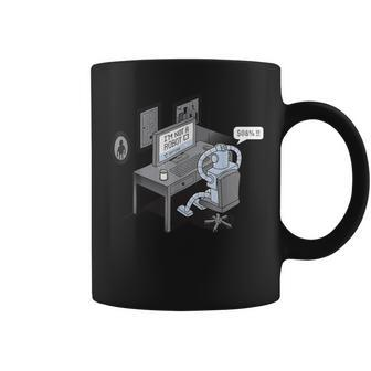 I'm Not A Robot Computer Pun Coffee Mug - Monsterry CA