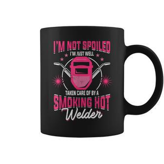 I'm Not Spoiled Welder Girlfriend Wife Welding Coffee Mug - Monsterry AU