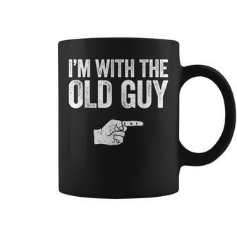I'm With The Old Guy Matching Old Guy Costume Coffee Mug - Thegiftio UK