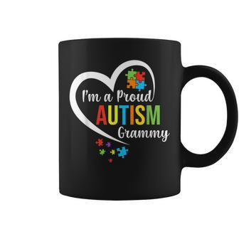 I'm A Proud Autism Grammy Love Heart Autism Awareness Puzzle Coffee Mug - Monsterry DE