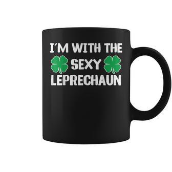 I'm With The Sexy Leprechaun St Patrick's Day Clover Coffee Mug - Thegiftio UK