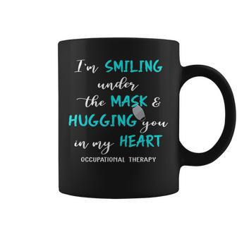 I'm Smiling Under The Mask Occupational Therapy Coffee Mug | Crazezy DE