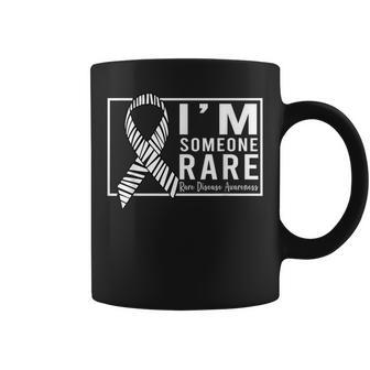 I'm Someone Rare Disease Awareness Day 2024 Zebra Ribbon Coffee Mug - Monsterry