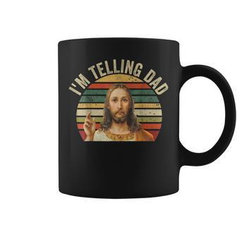 I'm Telling Dad Religious Christian Jesus Meme Coffee Mug - Monsterry