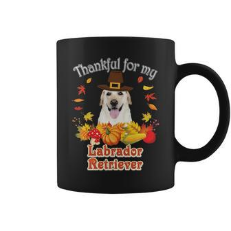 I'm Thankful For My Labrador Retriever Dog Lover Pumpkin Coffee Mug | Mazezy