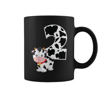 I'm Two Age 2 Cow Farm Theme Birthday Number 2 Coffee Mug - Monsterry AU