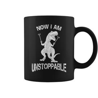 Now I'm Unstoppable T-Rex Dinosaur Coffee Mug - Monsterry