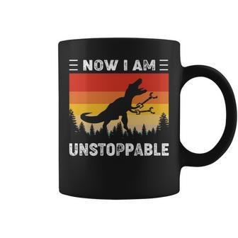 Now I'm Unstoppable Vintage T-Rex Dinosaur Coffee Mug - Monsterry