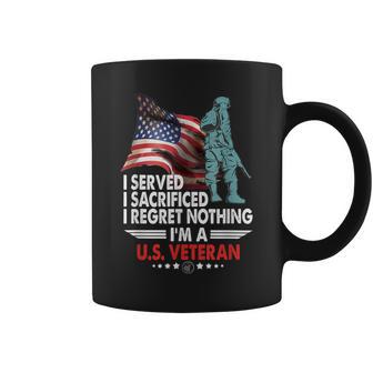 I'm A Us Veteran I Served I Sacrificed I Regret Nothing Coffee Mug - Monsterry UK