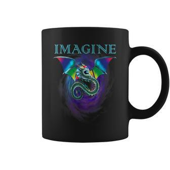 Imagine Fantasy Dragon Tattoo Youth Magical Wings Boys Men Coffee Mug - Monsterry UK