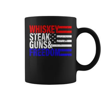 Independence Whiskey Steak Guns & Freedom 4Th July Coffee Mug - Monsterry