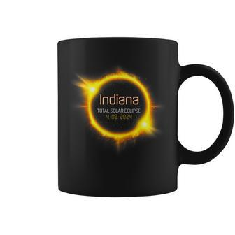 Indiana Total Solar Eclipse America April 040824 Usa Coffee Mug - Seseable