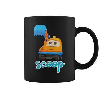 The Inquisitive Dump Truck Leo Excavator Scoop Coffee Mug - Monsterry