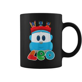 The Inquisitive Dump Truck Leo And Robots Coffee Mug - Monsterry UK
