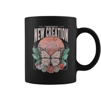 Inspirational Butterfly New Creation Scripture Reference Coffee Mug - Seseable