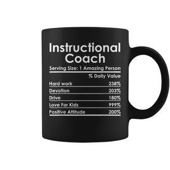 Instructional Coach Nutrition Facts Instructional Coach Coffee Mug | Crazezy