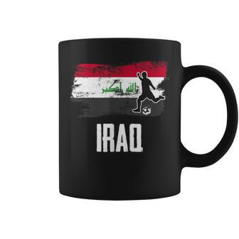 Iraq Flag Jersey Iraqi Soccer Team Iraqi Coffee Mug - Monsterry