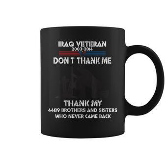 Iraq Veteran Don't Thank Me Perfect For Vetera Coffee Mug - Monsterry