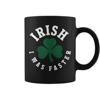 Irish I Was Faster Running St Patrick's Day Runner Coffee Mug - Monsterry
