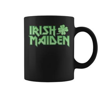 Irish Maiden Music Parody St Patrick's Day Bar Coffee Mug - Monsterry
