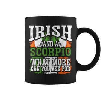 Irish And A Scorpio Flag Zodiac Facts Birthday Coffee Mug - Thegiftio UK