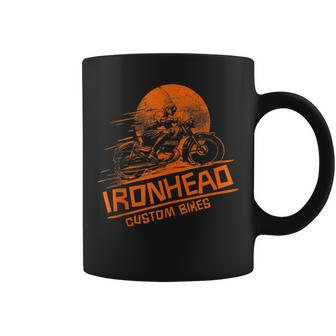 Ironhead Custom Bikes Motorcycle Riding Coffee Mug - Monsterry DE