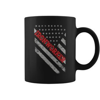 Ironworker Flag Coffee Mug | Mazezy