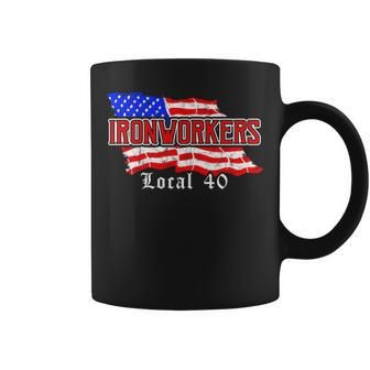Ironworkers Local 580 Nyc American Flag Patriotic Coffee Mug | Mazezy