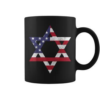 Israel American Flag Star Of David Israelite Jew Jewish Coffee Mug - Thegiftio UK