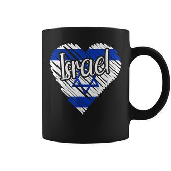 Israel For Israeli Heart Flag For Israelite Coffee Mug - Monsterry AU