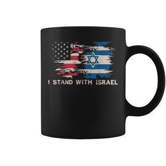 Israeli Flag Jewish Star Of David I Stand With Israel Coffee Mug - Seseable