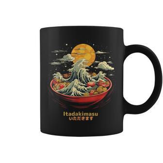 Itadakimasu Japanese Ramen Noodles & Anime Love Coffee Mug - Monsterry AU