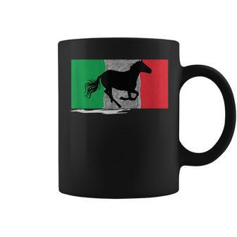 Italian Flag Stallion Italy Horse Culture Pride Coffee Mug - Monsterry