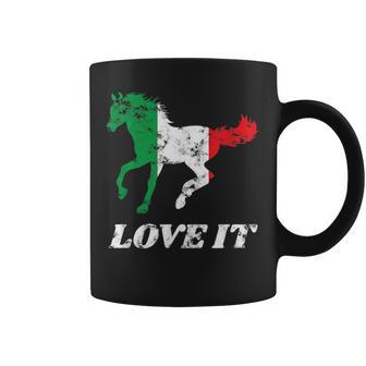 Italian Horse Riding Horseback Rider Equestrian Pony Hooves Coffee Mug - Monsterry AU