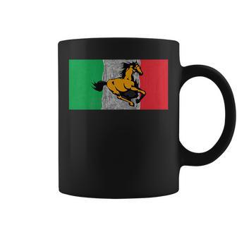 Italian Horse Stallion Pony Italy Pride Flag Coffee Mug - Monsterry