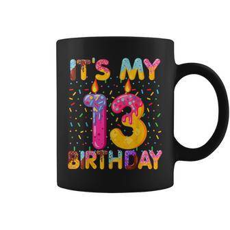 It's My 13Th Birthday Sweet Donut 13 Years Old Coffee Mug | Crazezy AU