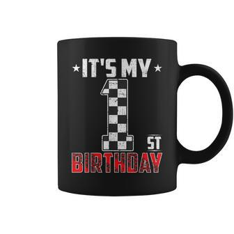 It's My 1St Birthday Race Car 1 Year Old Birthday Pit Crew Coffee Mug - Monsterry