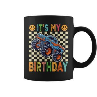 It's My Birthday Monster Truck Car Birthday Boys Coffee Mug | Mazezy