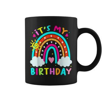 It's My Birthday Rainbow Birthday Ns Girls Coffee Mug - Seseable