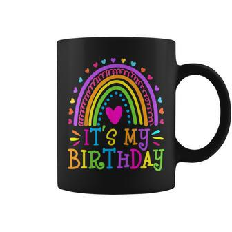 It's My Birthday For Women Ns Girls Rainbow Coffee Mug - Monsterry DE