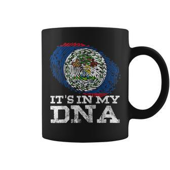 It's In My Dna Belize Flag Maya Hispanic Belizean Coffee Mug - Monsterry AU