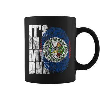 It's In My Dna Belize Maya Creole Vintage Belizean Flag Coffee Mug - Monsterry AU