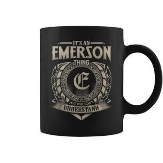 It's An Emerson Thing You Wouldn't Understand Name Vintage Coffee Mug - Seseable