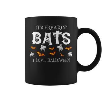 It's Freakin Bats I Love Halloween T Quote Coffee Mug | Crazezy DE