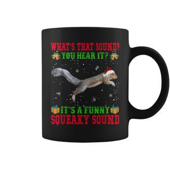 It's A Squeaky Sound Christmas Squirrel Ugly Coffee Mug - Monsterry CA