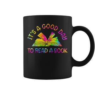 It’S A Good Day To Read A Book Lovers Library Reading Tiedye Coffee Mug - Thegiftio UK