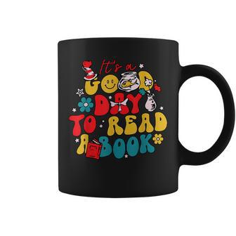 It's A Good Day To Read A Book Reading Day Cat Teachers Coffee Mug | Mazezy CA