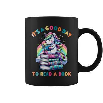 It's A Good Day To Read A Book Unicorn World Book Day 2024 Coffee Mug - Thegiftio UK