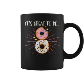 It's Great To Be 8 For A Donut 8 Birthday Party Coffee Mug - Thegiftio UK