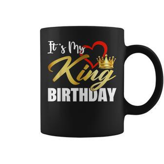 It's My Kings Birthday To My Husband Gold Crown Coffee Mug - Monsterry AU